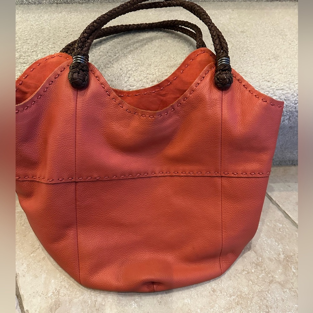 The Sak Indio Hobo Burnt Orange Leather Tote